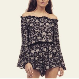 Bell sleeve romper